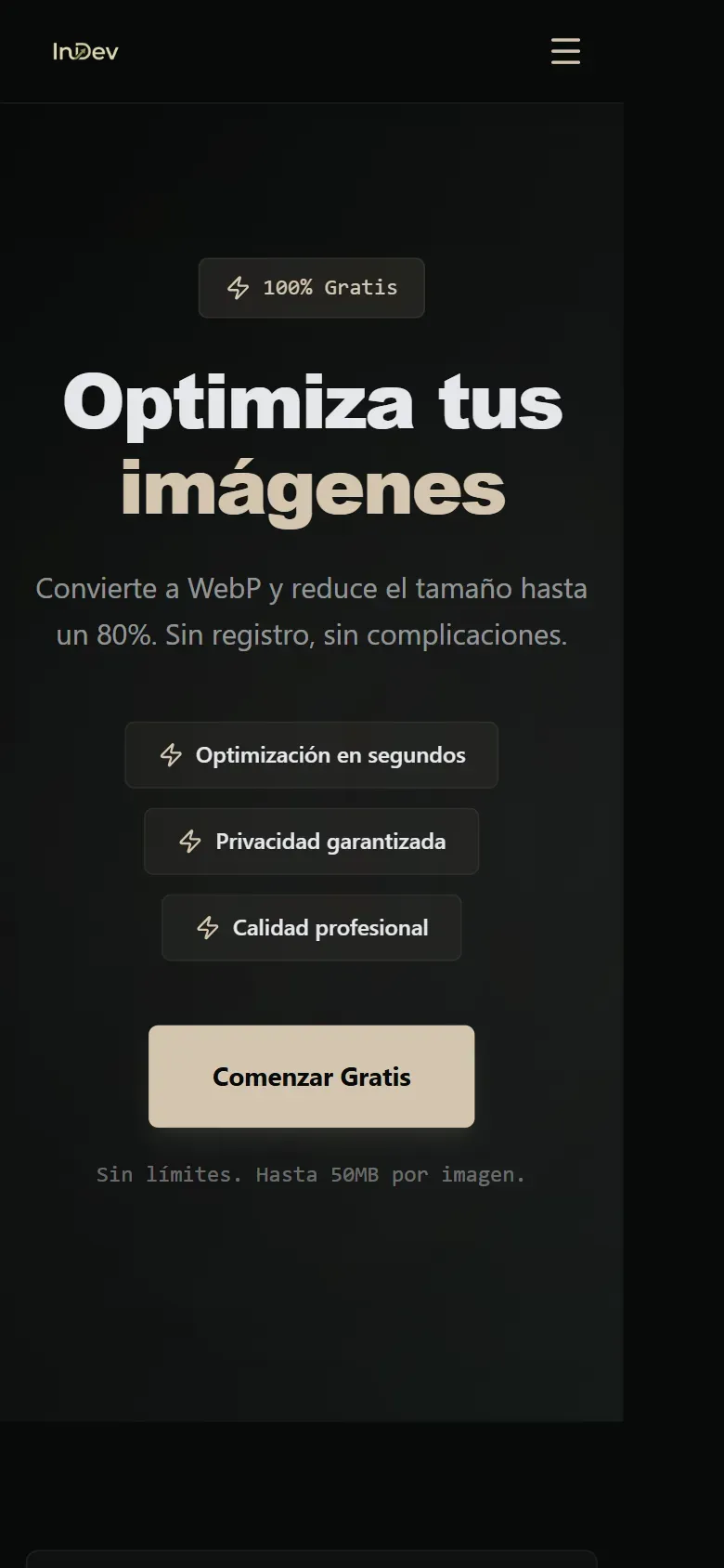 OPTIMAGEN en celular